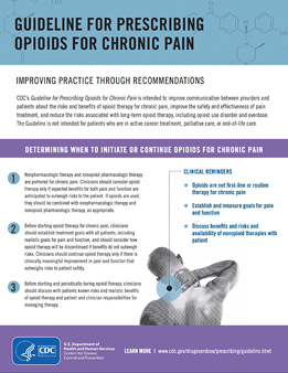 Guideline for Prescribing Opioids for Chronic Pain